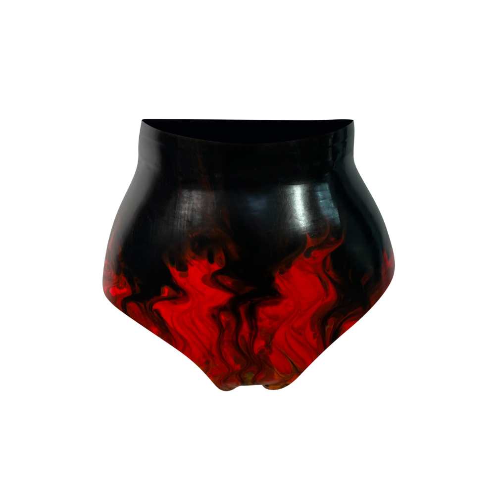 Flame Print Knickers READY TO SHIP  Womens - Vex Inc. | Latex Clothing